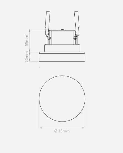 Lampa sufitowa Vancouver - kolor srebrny, transparentny - 1229003