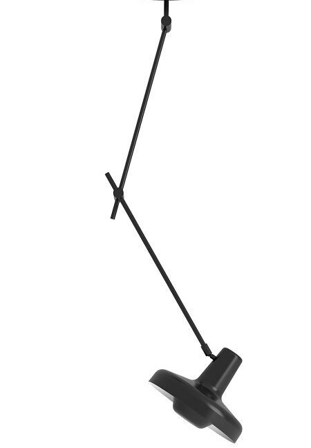 lampa regulowane ramię w czarnym kolorze na korytarz