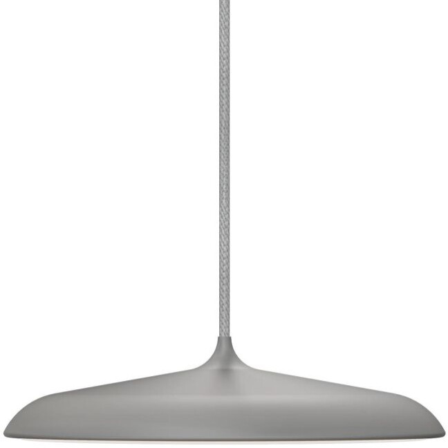 duża płaska szara lampa wisząca do salonu