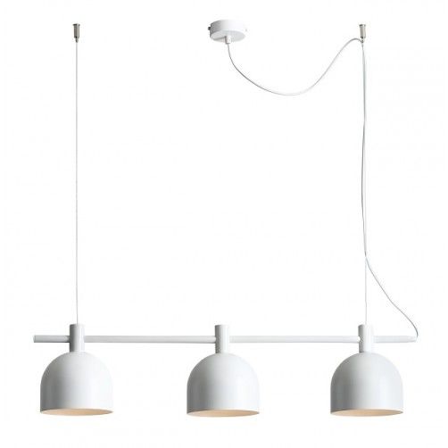 skandynawska lampa wisząca białe klosze