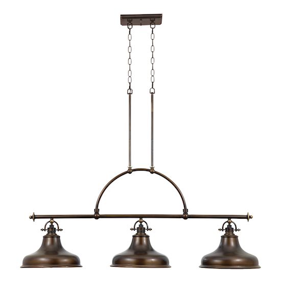 lampa z brązowymi kloszami - wisząca do jadalni