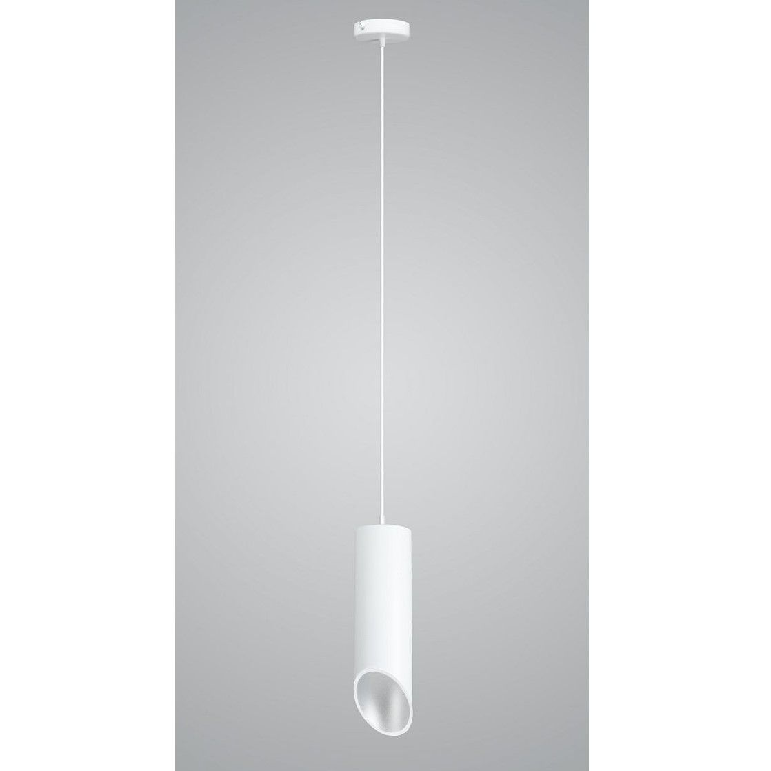 Lampa wisząca California - kolor biały, srebrny - P8372-1L W/S