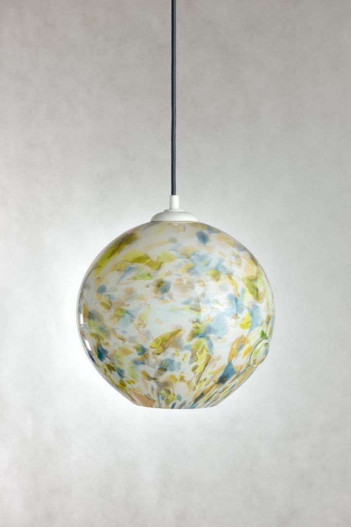 Lampa wisząca Cętki - kolor biały, żółty, Niebieski, Zielony - LGH0570