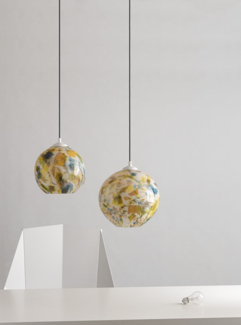 Lampa wisząca Cętki - kolor biały, żółty, Niebieski, Zielony - LGH0570