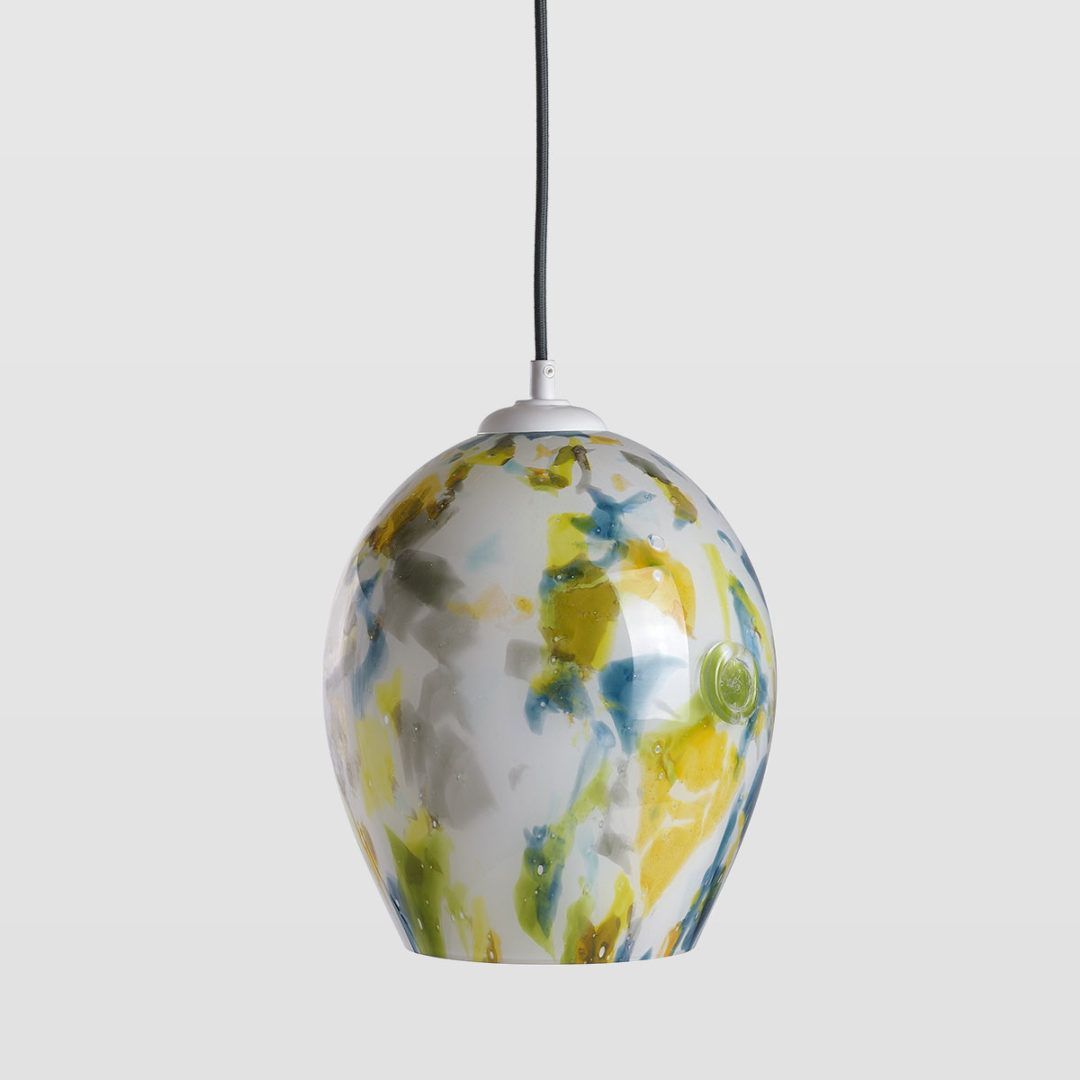 Lampa wisząca Cętki - kolor biały, żółty, Niebieski, Zielony - LGH0574