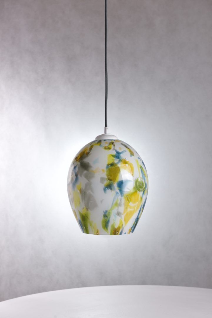 Lampa wisząca Cętki - kolor biały, żółty, Niebieski, Zielony - LGH0574