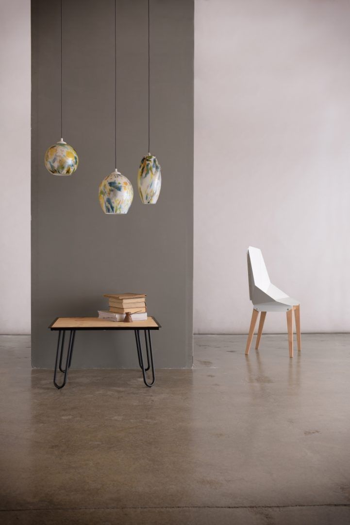 Lampa wisząca Cętki - kolor biały, żółty, Niebieski, Zielony - LGH0574