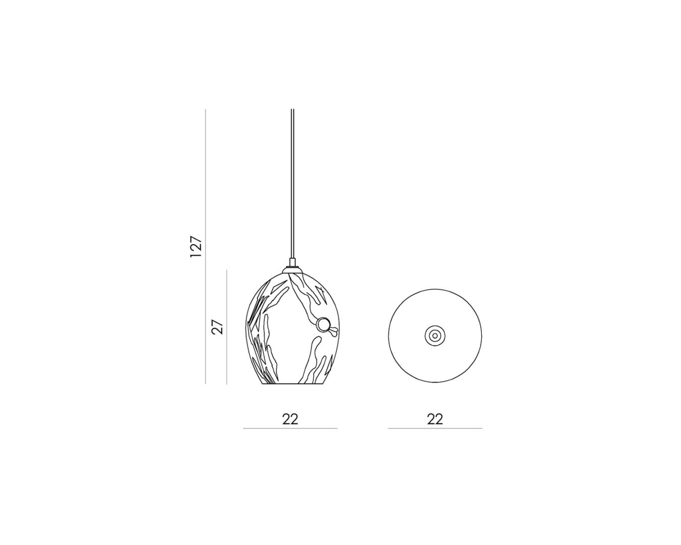 Lampa wisząca Cętki - kolor biały, żółty, Niebieski, Zielony - LGH0574