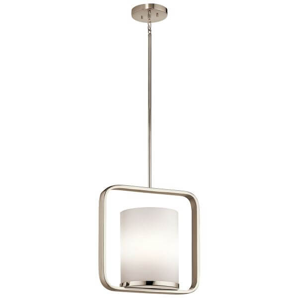Lampa wisząca City Lights - kolor biały, srebrny - KL/CITY LOFT/P/M