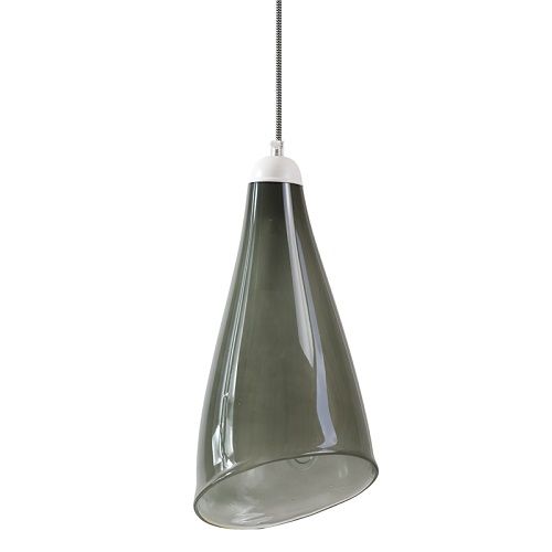 zielona lampa wiszaca ciemna - jedna żarówka do kuchni