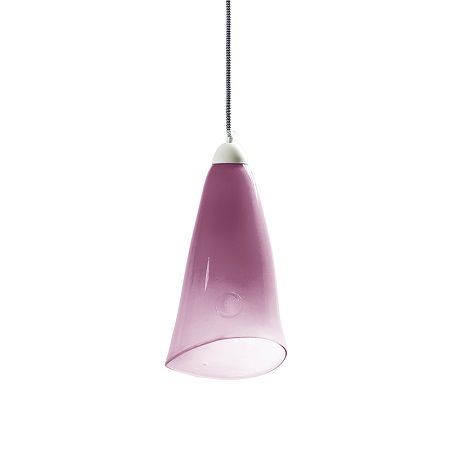 wiśniowa lampa wiszaca szklany klosz