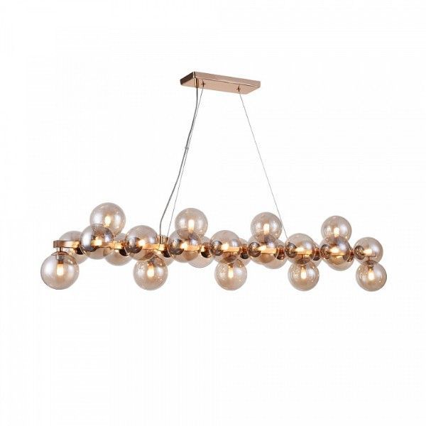 Lampa wisząca Dallas - kolor beżowy, złoty - MOD547PL-25G