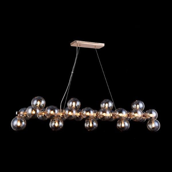 Lampa wisząca Dallas - kolor beżowy, złoty - MOD547PL-25G