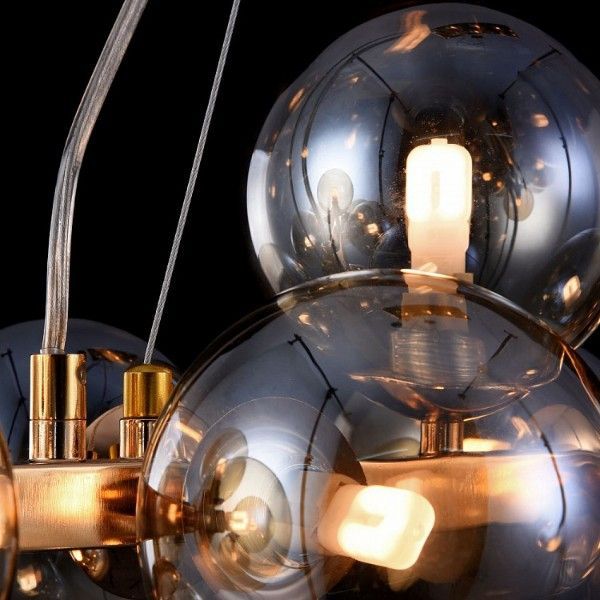 Lampa wisząca Dallas - kolor beżowy, złoty - MOD547PL-25G