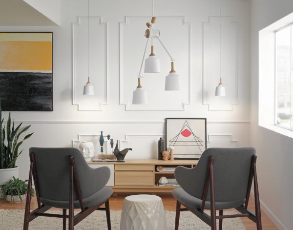 Lampa wisząca Danika - kolor biały - KL/DANIKA3