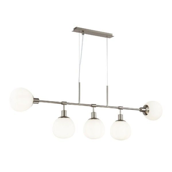 Lampa wisząca Erich - kolor biały, srebrny - MOD221-PL-05-N