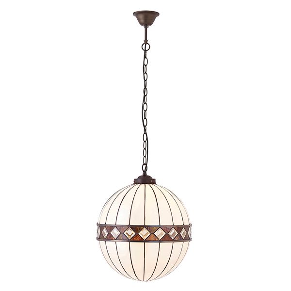 lampa wisząca szklana kula połyskujące szkiełka