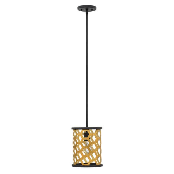 Lampa wisząca Felix - kolor złoty, Czarny - HK/FELIX/MP