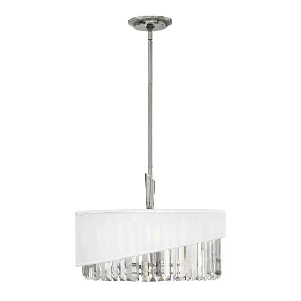 Lampa wisząca Gigi - kolor biały, srebrny - HK/GIGI/3P