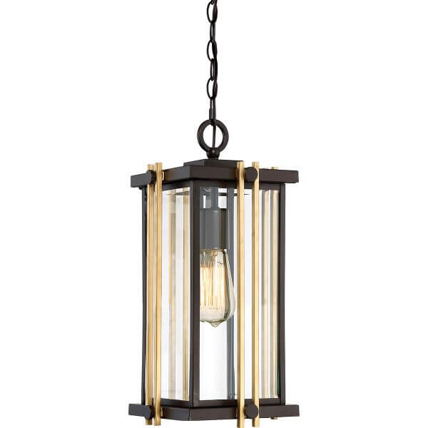 Lampa wisząca do kuchni z prostokątnym kloszem