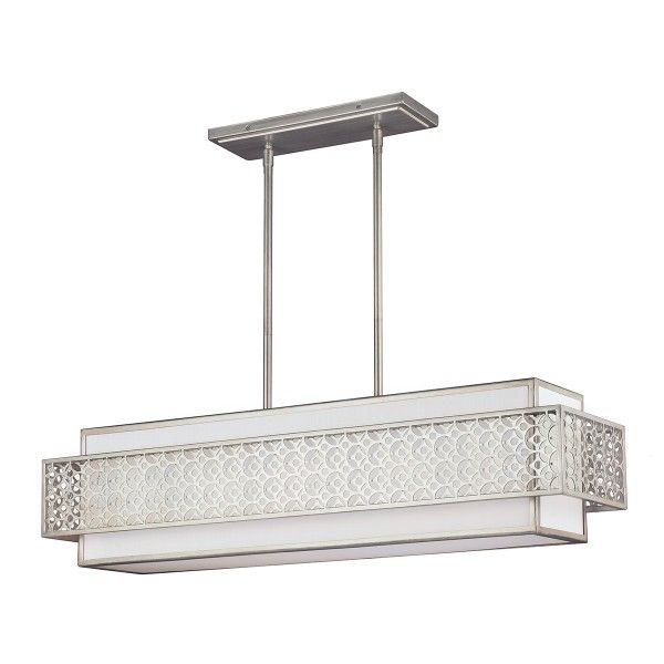 Lampa wisząca Kenney - kolor biały, srebrny - FE/KENNEY/ISLE