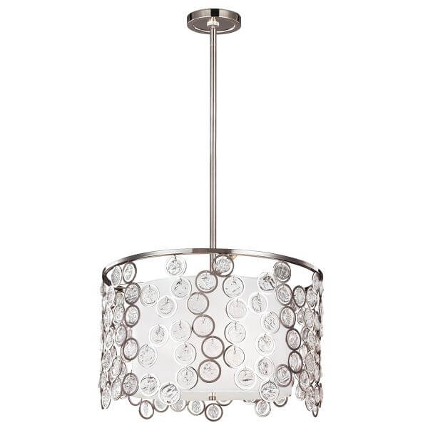 Lampa wisząca Lexi - kolor biały, srebrny - FE/LEXI/P