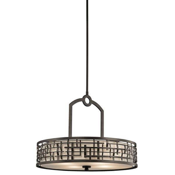 Lampa wisząca Loom - kolor beżowy, brązowy - KL/LOOM/P/A