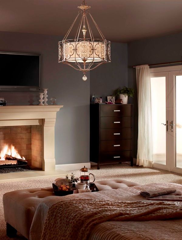 Lampa wisząca Marcella - kolor brązowy, złoty - FE/MARCELLA4