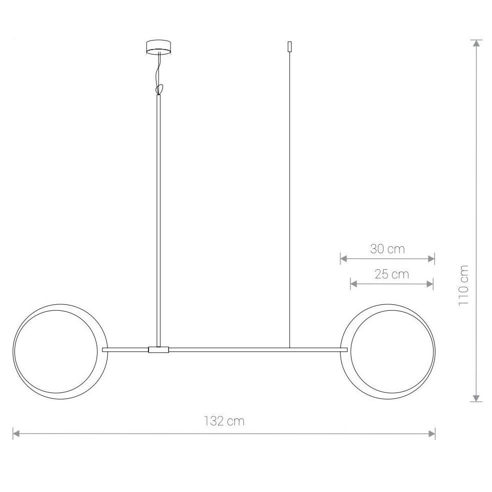 Lampa wisząca Minimal - kolor brązowy - 9375