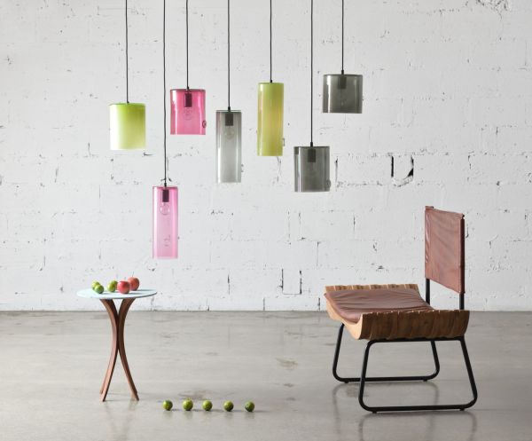 Lampa wisząca Neo - kolor transparentny, żółty - LGH0401