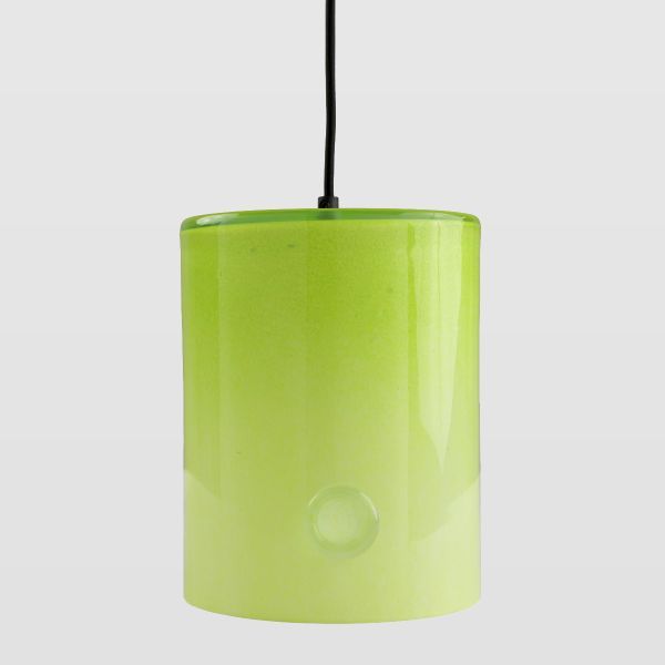 zielona lampa wisząca neonowa szklana nowoczesna