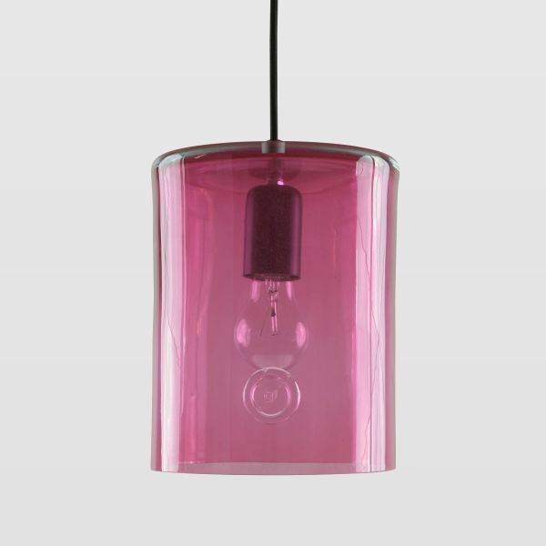 różowa lampa wisząca ze szkła pokój dziewczynki