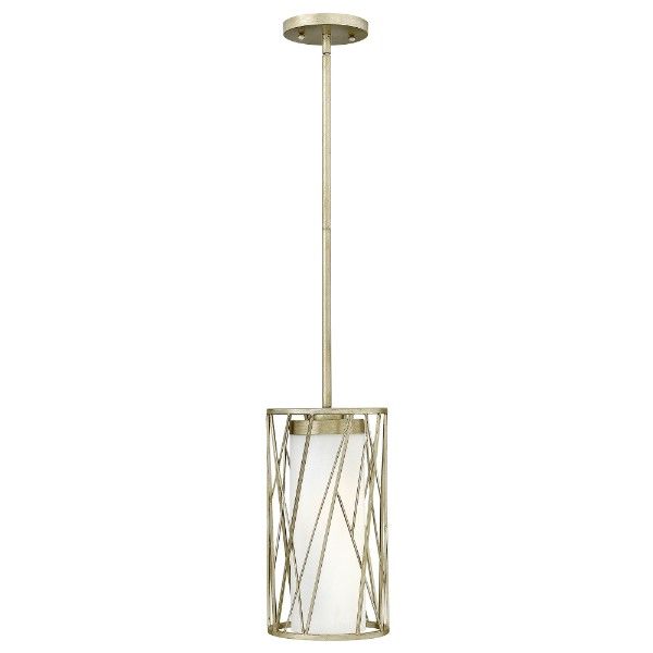 Lampa wisząca Nest - kolor biały, srebrny - HK/NEST/P/A SL