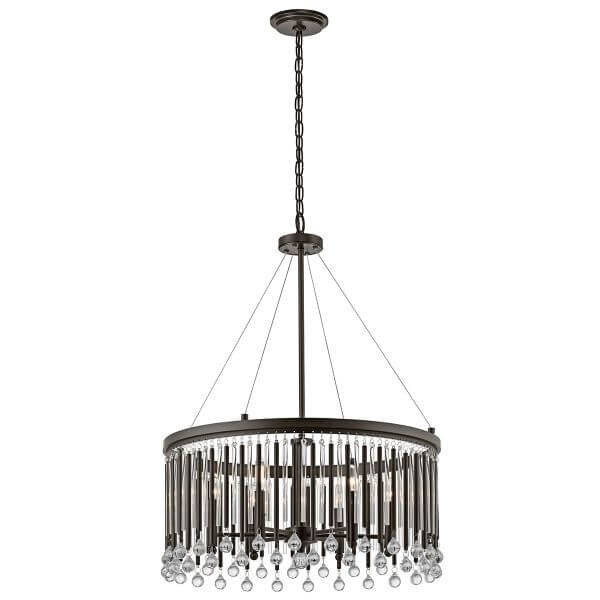 Lampa wisząca Piper - kolor brązowy - KL/PIPER/6P