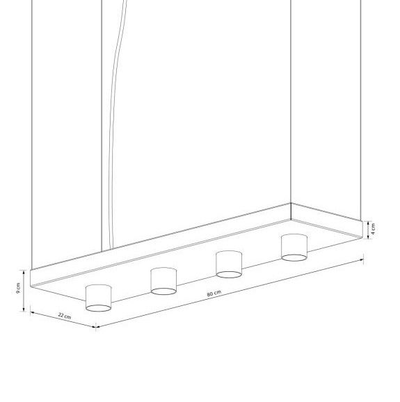 Lampa wisząca Plant - kolor biały - 9382