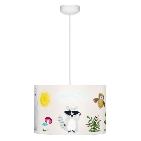 Lampa wisząca Przyjaciele z lasu - kolor biały - PRZYJACIELE Z LASU PENDANT