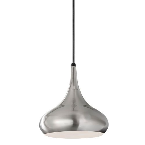 lampa wisząca srebrny klosz