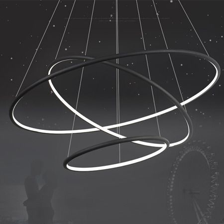 Lampa wisząca Shape - kolor Czarny - LA075/P_80_in_4k_black