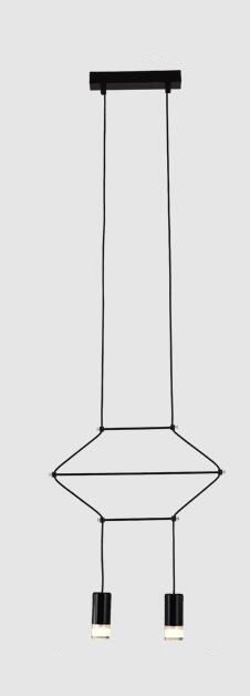 Lampa wisząca Linea - kolor Czarny - ST-5961-2