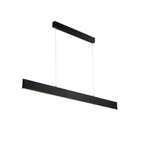 czarna lampa wisząca led nowoczesna
