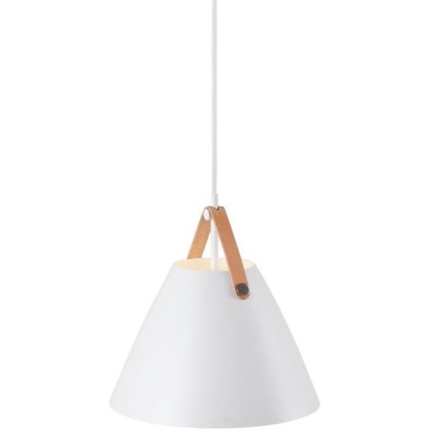 metalowa lampa wisząca stożkowy klosz do salonu