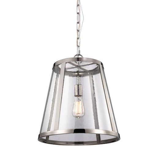 lampa wiszaca do wejścia do domu lub na korytarz - srebrna