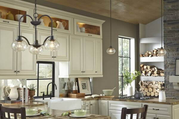 Lampa wisząca Trilogy - kolor brązowy, transparentny - QZ/TRILOGY/MP