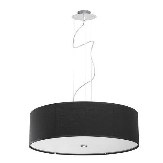 Lampa wisząca Viviane - kolor srebrny, Czarny - 6774