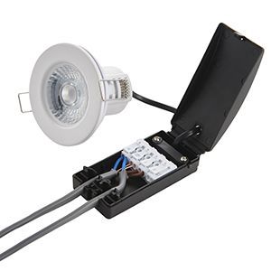 Lampa wpuszczana ShieldECO - Saxby Lighting - srebrna