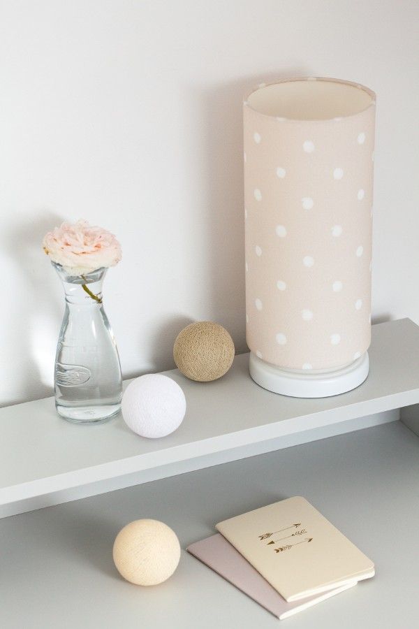 Lampka nocna Lovely Dots Beige w kropeczki