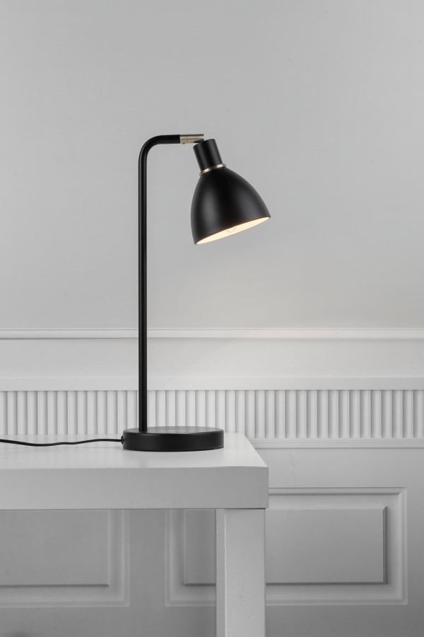 Metalowa lampa biurkowa Ray - Nordlux - czarna
