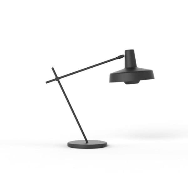czarna lampa stołowa geometryczna nowoczesna