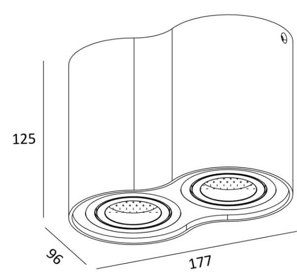 lumigo oczko spot rondoo kolor bialy 50407 wh 2