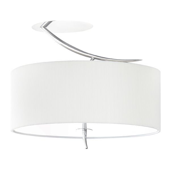 Plafon Eve - kolor beżowy, biały - 1132